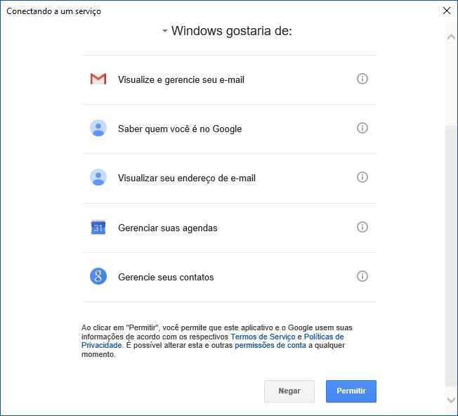 Gmail no Windows 10