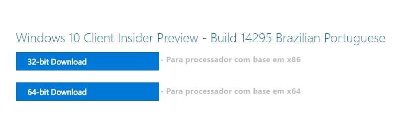 ISO do Windows 10 Insider Preview