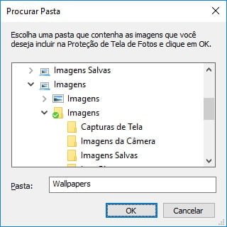 Fotos como proteção de tela no Windows 10