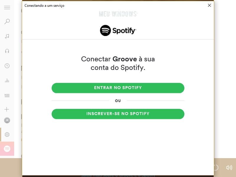 Groove Música para o Spotify