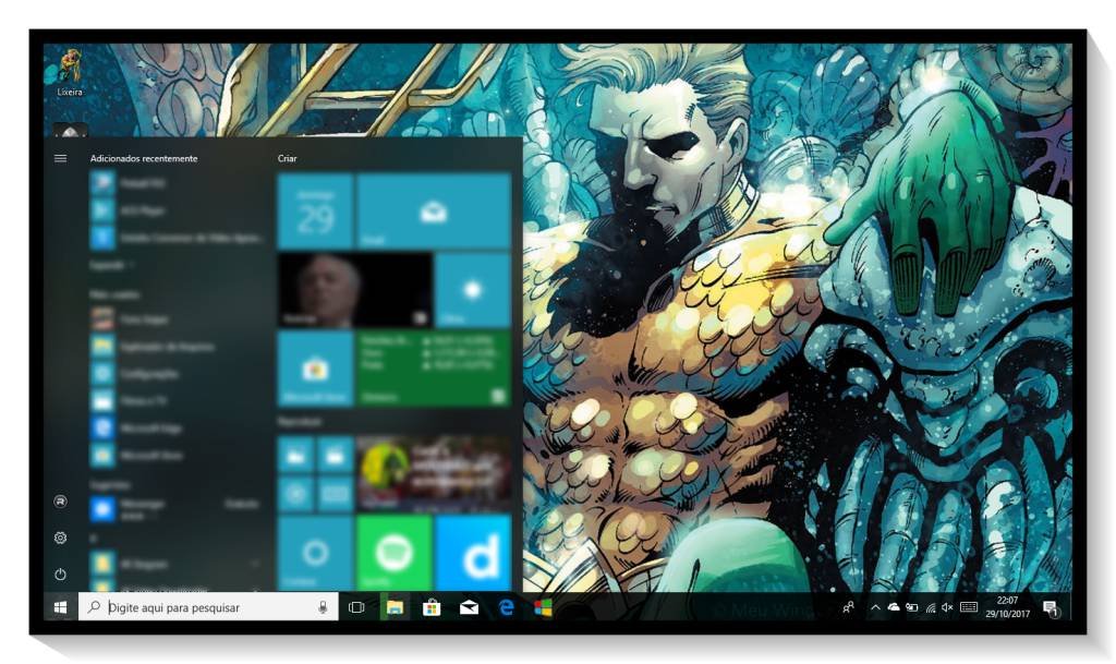 Tema Aquaman para Windows 10