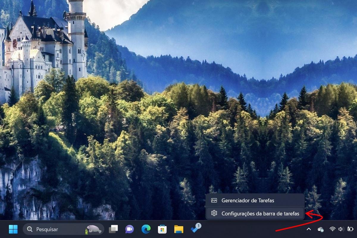 Clique com o botão direito do mouse para remover itens da barra de tarefas no Windows 11